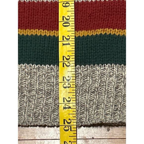 Vintage London Fog Outdoors Unlimited Wool Striped Vneck Sweater - Picture 6 of 6